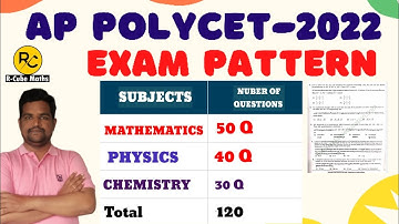AP POLYCET-2022 EXAM PATTERN|FULL DETAILS