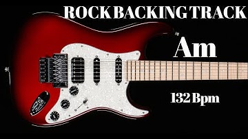 Simple Hard Rock Guitar Backing Track in Am