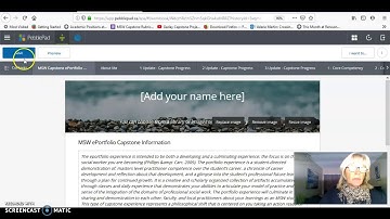Renison Master of Social Work ePortfolio. PebblePad Tutorial