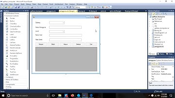 Menambahkan Fungsi Tombol Simpan dan Hapus Pada Form Perngguna dan Menampilkan Jenis Barang