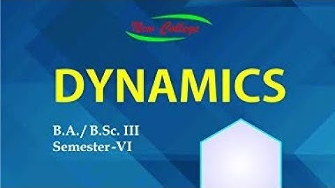 chapter 4 exercise 4.1 solution dynamics 6th semester maths solution