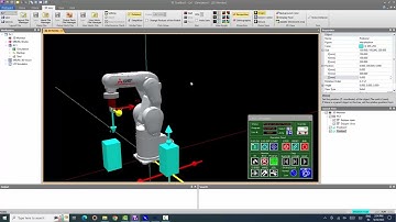 Robot Melfa Programming - Lesson 2: Robot programming -  How to create robot work cell layout
