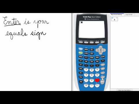 ENTER is your Equals Sign TI 84 Calculator Introduction