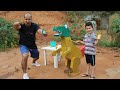 COLORIMOS NOSSO DINOSSAURO GIGANTE DE PAPELÃO