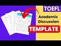 Toefl writing template  academic discussion