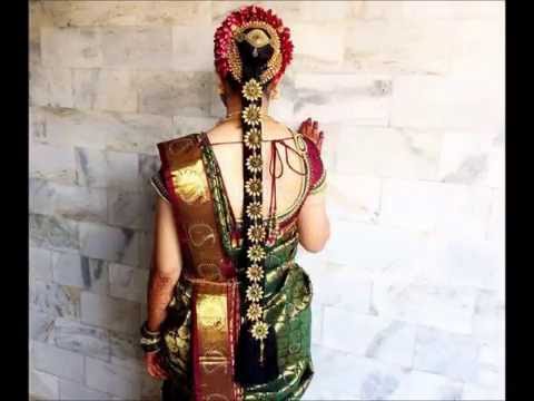 South Indian Bridal Hairstyles - YouTube