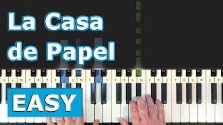 La Casa de Papel (Money Heist) - My Life Is Going On - Piano Tutorial EASY chords