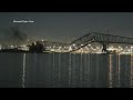 Video shows moment of Baltimore Francis Scott Key Bridge Collapse
