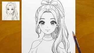 How to Draw Anime Hair: High Ponytail & Bow Tutorial How to Draw Anime Hair: High Ponytail & Bow Tutorial