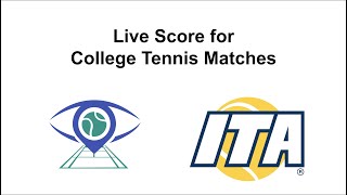 Live Score for College Tennis - Connect iOnCourt with ITA account screenshot 2