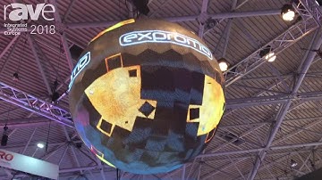 ISE 2018: Expromo Showcases 3D 2 Meter Globe With 8mm LED Display For Hotel Lobby Space