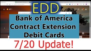 EDD Unemployment Bank of America Contract Extension! All States PUA PEUC FED-ED Regular UI EBT CA