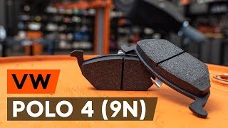 Как да сменим переден спирачни накладки / накладки на VW POLO 4 (9N) [ИНСТРУКЦИЯ AUTODOC]