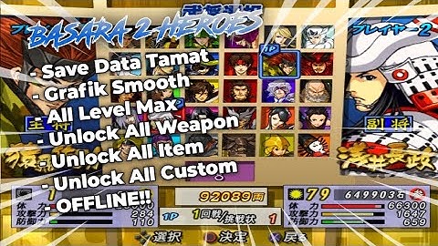 NOSTALGIA!! GAME SENGOKU BASARA 2 HEROES DI AETHERSX2 OFFLINE!!