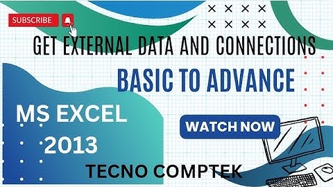 Get External Data and Connections Data Tab option #trendingvideo #excel #spreadsheet