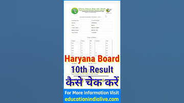 Haryana Board 10th Result 2024 Kaise Check Kare | How To Check Haryana Board 10th Result 2024