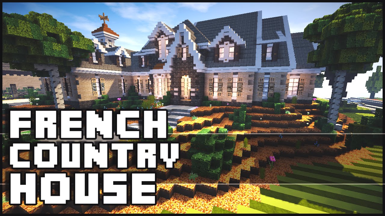  Minecraft  French Country  House  YouTube