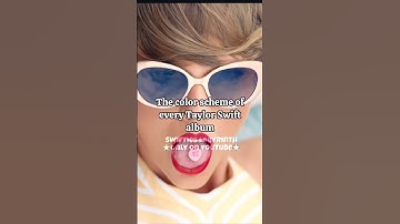 The color scheme of every Taylor Swift album || #taylorswift #shorts #themusicindustry #ttpd