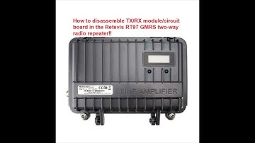 🔺 How to remove the RX/TX circuit board from the Retevis RT97 GMRS two-way radio repeater! 🔺