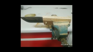 Bahco file. Friction folder knife making..