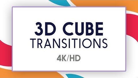 3D Cube Transitions Final Cut Pro Templates