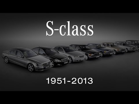 Evolutie van de Mercedes-Benz S-Klasse (van 1951 tot 2013)