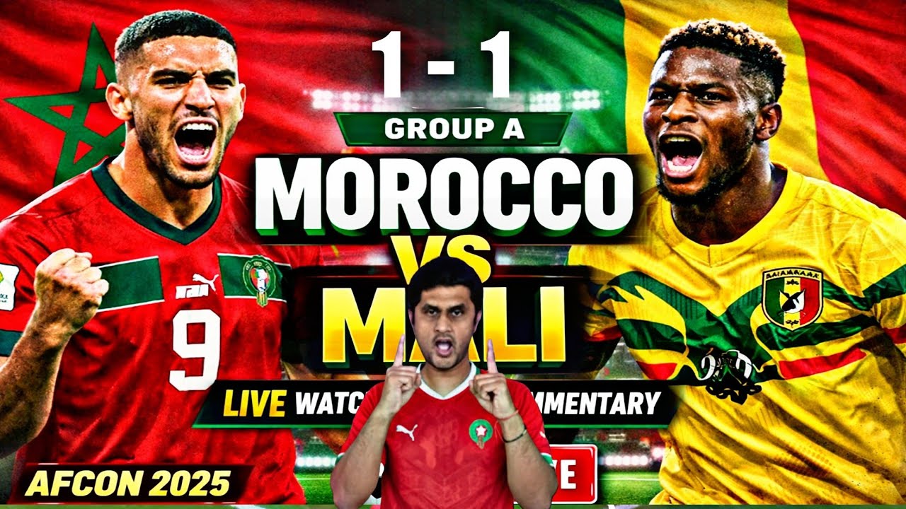 Morocco vs Mali | Africa Cup of Nations Group A |  Scores & Commentary Watchalong