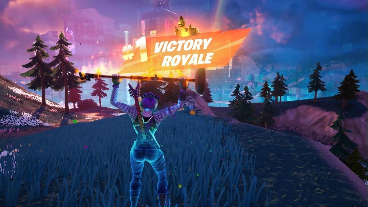 *NEW* FEMALE DARK POWER CHORD SKIN IN FORTNITE PS5 + A VICTORY ROYALE WIN! (SOLO)