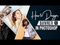 How to create banner design in photoshop  banner design  adobe photoshop 