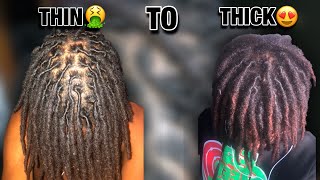 HOW TO GET THICKER DREADS *SIMPLE*