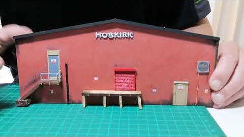 Easy low relief buildings on the oo scale layout.