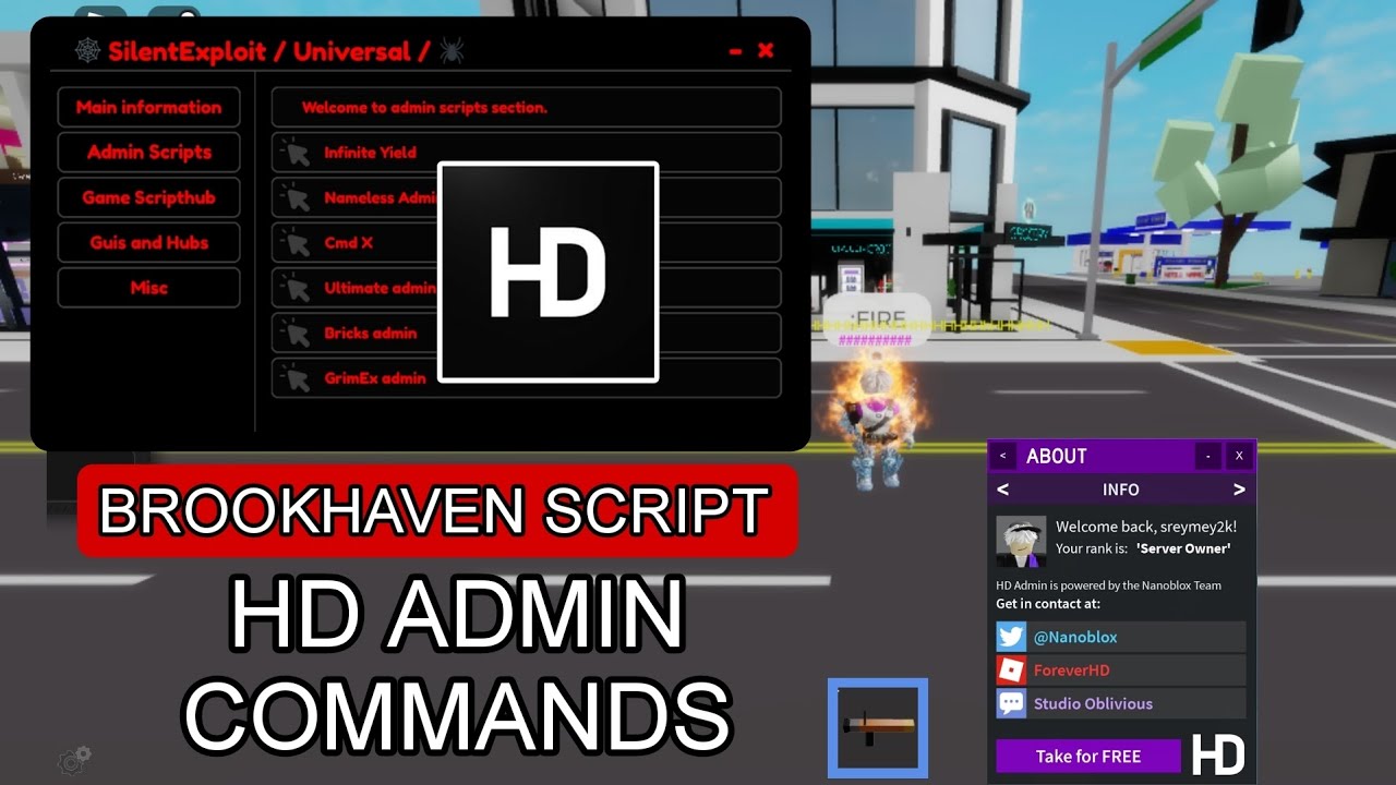 Brookheaven Troll Universal Admin Rank Commands Script Gui |Hydrogen ...