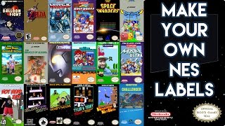 How to Make Nintendo NES Labels - NES Label Design