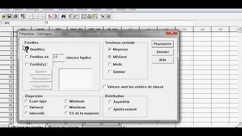 procédure SPSS - Test de distribution d