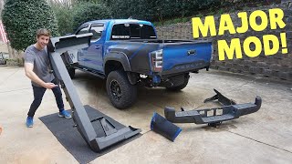 INSTALLING Relentless Fabrication High Clearance Rear Bumper! Toyota Tacoma