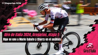 Giro de Italia 2024, Gregarios, etapa 1: Rigo se une a Mario Sabato y Charry