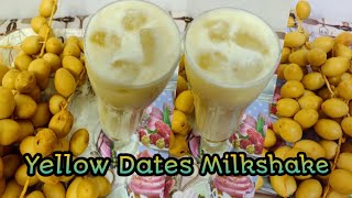 Fresh yellow Dates Milkshake | Raw Dates Juice | Raw Dates Recipes | Raw Dates Milkshake|