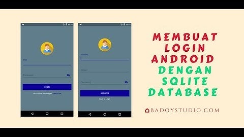 Tutorial Membuat Login Android Dengan SQLITE