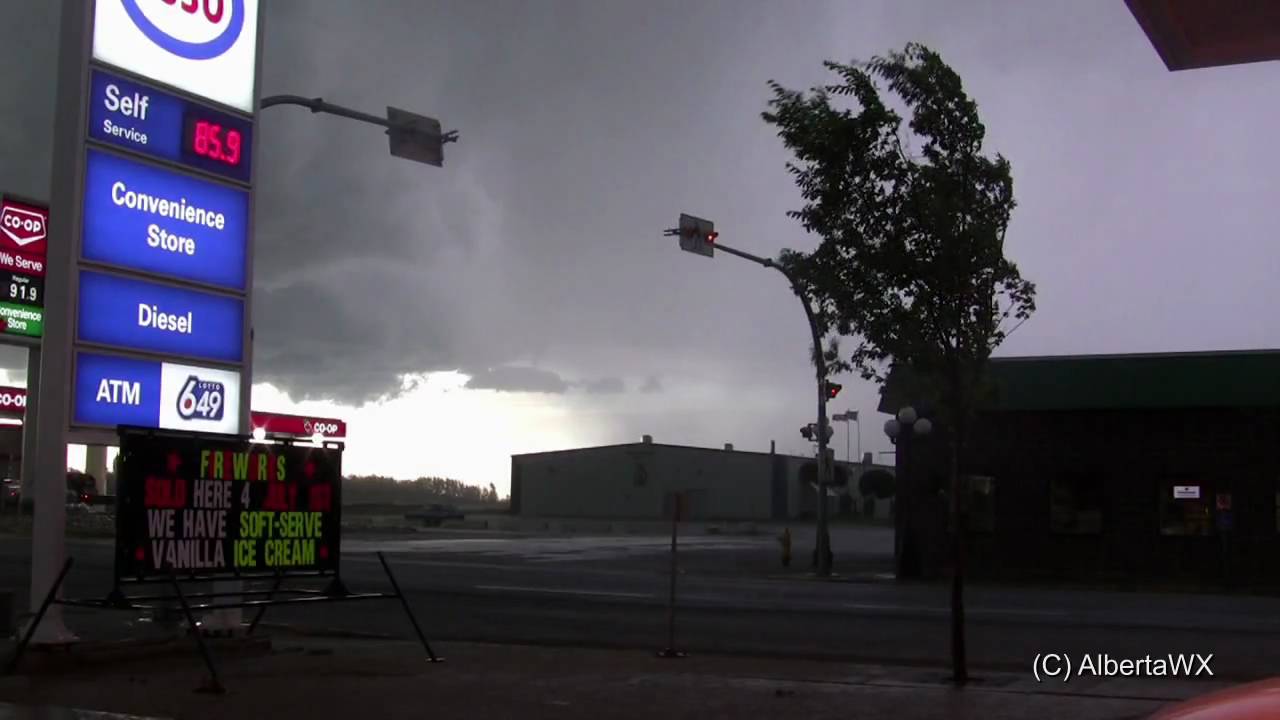 Severe storm June 27 2010 Calmar, Alberta YouTube