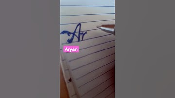 Aryan name handwriting calligraphy video to plz subscribe to guys