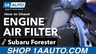 Sports Performance How to Replace Engine Air Filter 13-18 Subaru Forester