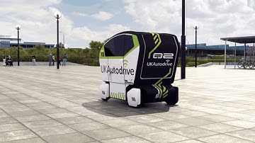 UK Autodrive self-driving pod animation