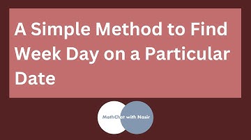 How to Find the Day on A Particular Date
