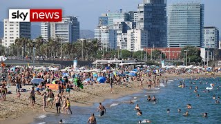 Coronavirus: Barcelona beaches packed despite COVID-19 spike