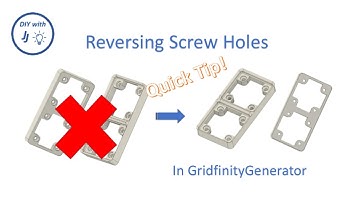 Reverse screw holes in bases made with the GridfinityGenerator add-in