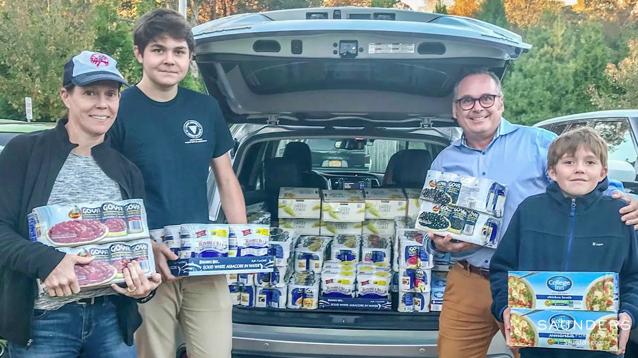 The Saunders & Associates Can Do Food Drive 2018