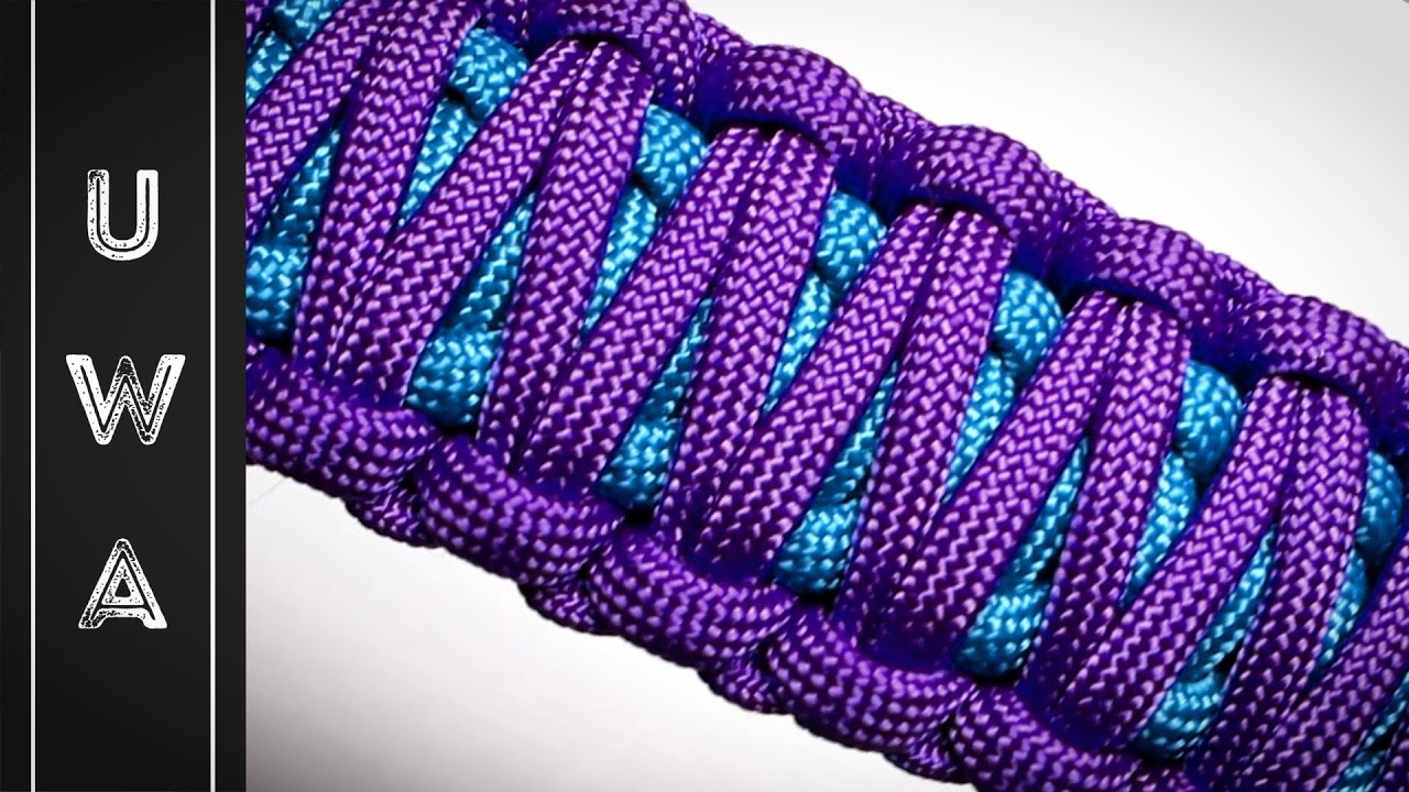 King Cobra Paracord Survival Bracelet with Whistle Buckle (Red, White, Blue) 9