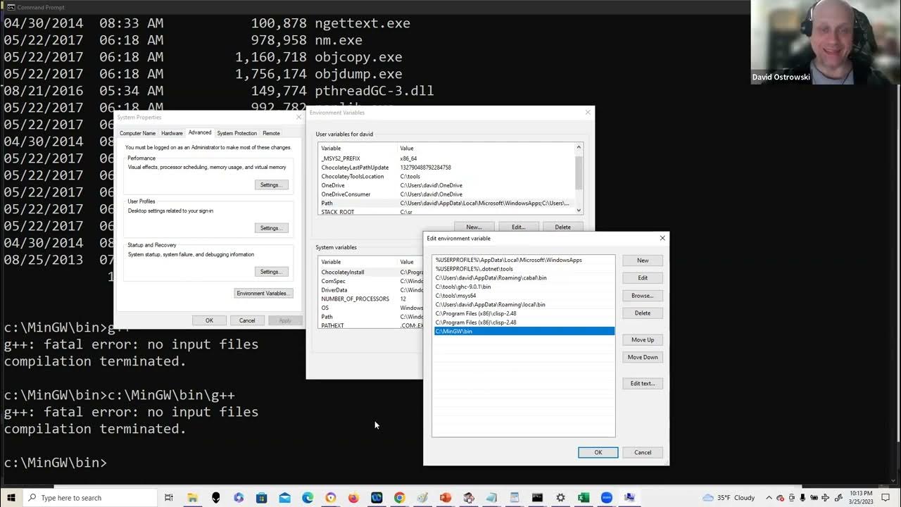 MinGW g++ compiler installation and compilation of c++ program on ...