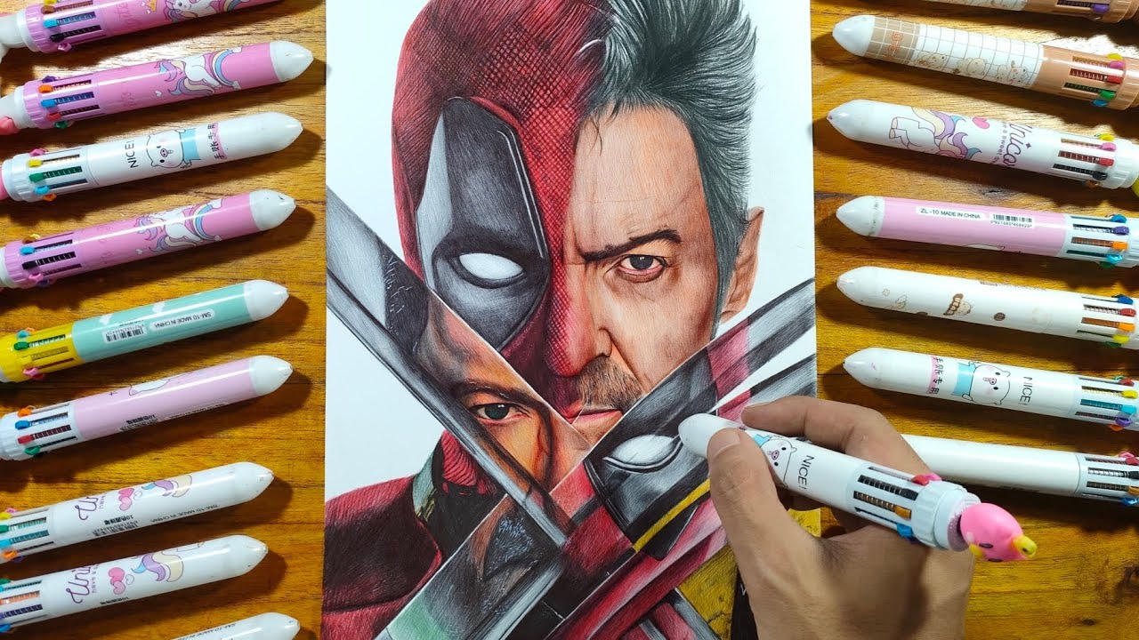 Drawing the Ultimate Crossover: Deadpool Meets Wolverine