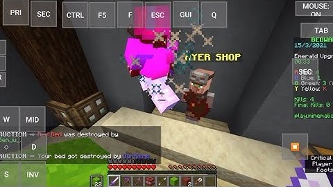 Playing bedwars on mobile (Pojav launcher)